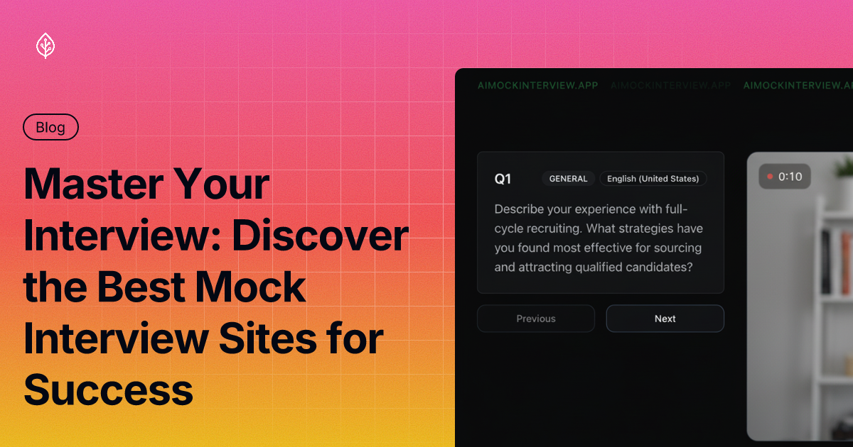 Master Your Interview: Discover the Best Mock Interview Sites for Success